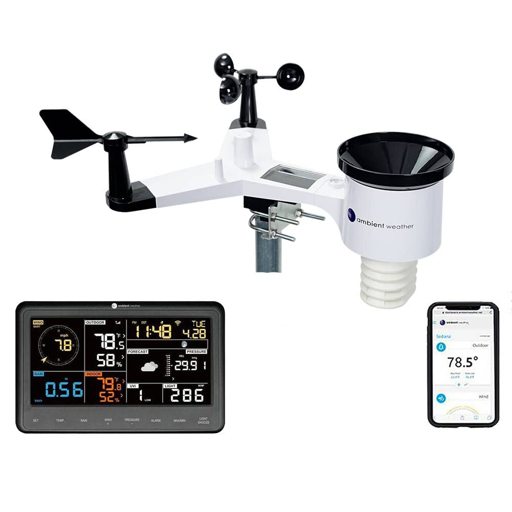 Ambient Weather WS-2902: Smart WiFi Weather Station for Accurate Home Forecasting