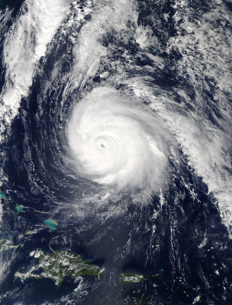 Hurricane Gonzalo in the Atlantic Ocean